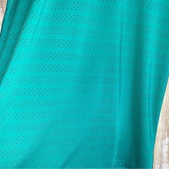 ZYIA Active Chill Long Sleeve Perforated Mesh Breathable Teal Green - Picture 3 of 5